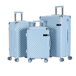 Ensemble de bagages PC de luxe personnalisé en gros avec serrure à code, valise métallique à 4 roues pivotantes, bagages de cabine Jiaxing 20 pouces - Product Image 1