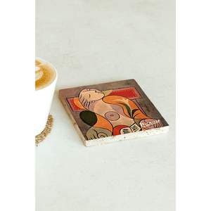 Ensemble de 7 sous-verres en pierre unique de la série Picasso pour une utilisation promotionnelle - Product Image 2