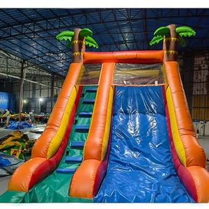 Tobogán Inflable Personalizado con Diseño de Palmera, Tobogán Acuático Inflable para Niños, Tobogán Seco con Temática Tropical - Product Image 5