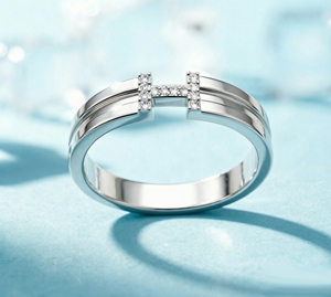 Minimalist Men's 925 Sterling Silver Rhodium Plated Cross <b>Ring</b> <b>Cubic</b> <b>Zirconia</b> Pave Setting Statement <b>Ring</b> Party Adjustable Size - Product Image 5