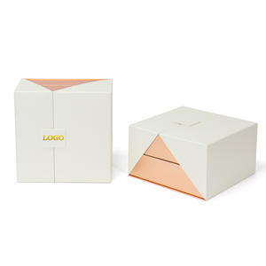 Caja <span class=keywords><strong>de</strong></span> Regalo Personalizada <span class=keywords><strong>de</strong></span> Alta Gama, Blanca, <span class=keywords><strong>de</strong></span> Doble Puerta y 2 Capas, con Acabado en Oro Rosa y Forro <span class=keywords><strong>de</strong></span> Esponja, para Cremas Faciales y Contorno <span class=keywords><strong>de</strong></span> Ojos - Product Image 1