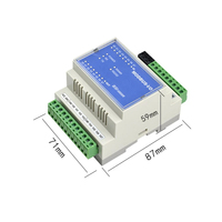 Módulo de Relé RS485 Modbus RTU, 8 Canales de Entrada/Salida, Placa de Control de Relés I/O para IoT, Módulo de Relés IO para Riel DIN