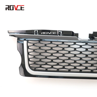ROVCE – Grille de pare-chocs avant de voiture, couvercle de ventilation latérale noir argent pour Land Rover Range Rover Sport 2006-2009 L320