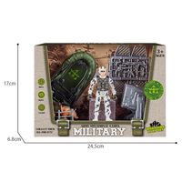 Ensemble de jouets de soldats en plastique pour garçons, modèle de soldat, figurines d'action, avec accessoires d'armes militaires
