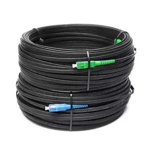 מפעל אספקת סימפלקס חיצוני G657A1Fiber זרוק תיקון כבל Sc Upc כדי Sc Upc Ftth 50m 100m תקשורת כבלים