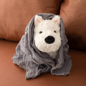 Internet người nổi tiếng dễ thương Tây Tây tây trắng Terrier chó con chó con siêu mềm sang trọng búp bê trẻ em giá trị cao ngủ sinh nhật - Product Image 3