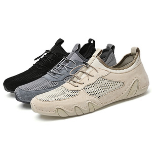 Breathable Mesh <b>Shoes</b> for Men Quick Lace Casual <b>Shoes</b> Lightweight Walking <b>Shoes</b> <b>Soft</b> Flexible Sole Suitable For Outdoor Daily - Product Image 3