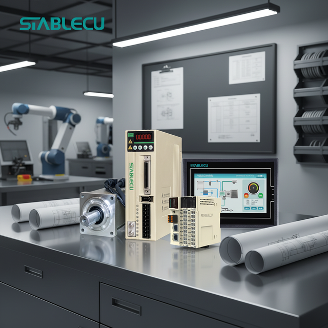 400W High Response Servo Motor Drive 17Bit Encoder 220V Motion Control for Small Automation Packaging Equipment