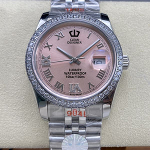 Orologi Meccanici di Lusso all'Ingrosso 36mm VVS Moissanite con Lunetta, Acciaio Inossidabile 904L, Vetro Zaffiro, Movimento Automatico 3235 - Product Image 2