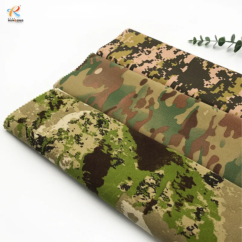 Rundong Fabricant 280gsm vert 78 polyester 20 rayonne 2spandex tissu pour uniforme