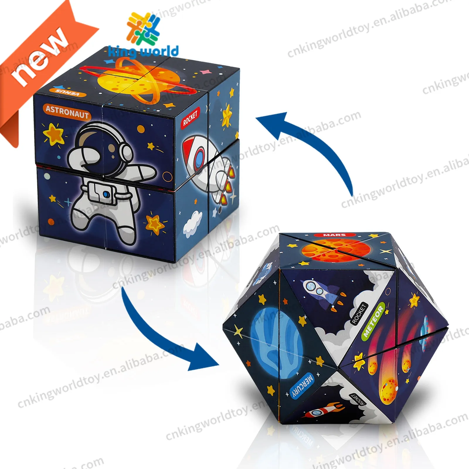 2024 Magnetic Magic infinity Cube mengubah teka-teki geometris diskon besar santai tangan memegang Fidget mainan 3D perakitan Puzzle kubus