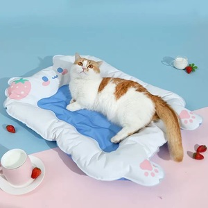 Grosir Pabrik Kasur Hewan Peliharaan Pawtech untuk Kucing Anjing Hewan Kecil, Sofa Kasur Dingin dan Bernapas untuk Musim Panas, Sarung Dapat Dilepas dan Dicuci, Bermotif - Product Image 3