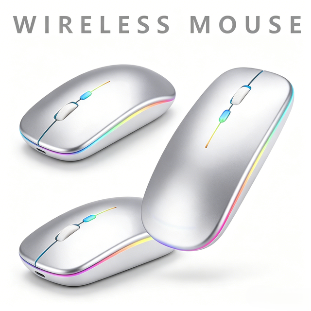 Ultra-Thin Silent Type-C Fast Charging 2.4G 5.4 Dual Mode Wireless Mouse