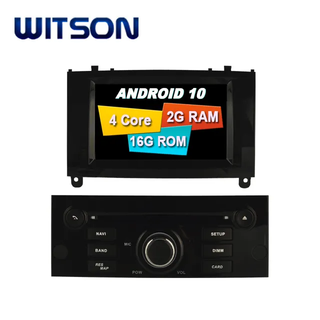 WITSON DVD Mobil ANDROID 10.0, untuk PEUGEOT 407 7 Inci ANDROID