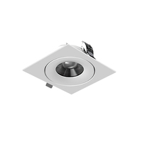Spot encastré COB moderne en aluminium IP44 rotatif à 360 degrés, orientable, 8W 12W, 3CCT réglable, plafonnier LED pour hôtel