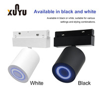 Rail lumineux magnétique avec haut-parleur Bluetooth intelligent 48V LED, intensité réglable pour café, cuisine, restaurant