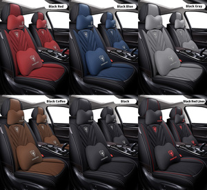 EKR fabrieksgroothandel krasbestendige, comfortabele, ademende universele premium lederen autostoelhoezen complete set - Product Image 2