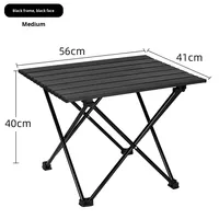 Table pliante d'angle portable et compacte pour l'extérieur, style camping, avec un design raffiné, mobilier d'extérieur en gros