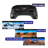 Écran d'affichage LCD de tableau de bord de voiture de 12,3 pouces pour Toyota Prado 2010-2023, écran d'instrument, compteur de vitesse, groupe d'instruments Linux, lecteur DVD