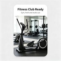 Appareil de cardio-training elliptique commercial, machine de cardio-training à double glisse, équipement de crossover cardio pour salle de sport et fitness, cross-trainer