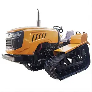 Mini tracteur à chenilles rotatif 25 hp pour labourer les buttages à bas prix