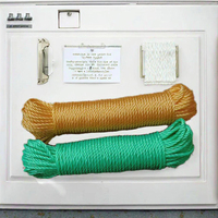 Corde à linge multifonctionnelle double et flexible en nylon coloré, écologique, durable, réglable, moderne, pour camping en extérieur, 10m 20m
