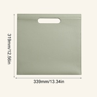 Organiseur de dossiers pratique en cuir PU, mallette souple avec poche à ouverture magnétique pour les voyages ou le bureau
