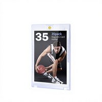 Porte-cartes magnétique ultra-transparent, étuis rigides en plastique, protecteurs de cartes transparents pour jeux de société, cartes sportives