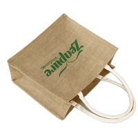 Sac fourre-tout en jute de haute qualité en lin imperméable naturel noir jaune