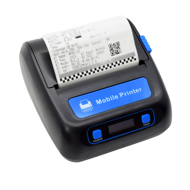 Mobile Wireless +USB 80mm Thermal Receipt/Label Logistic Printer