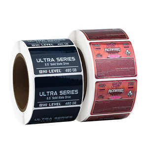 Customized <b>Battery</b> Self Adhesive Labels PVC Strong Adhesion High Temperature Resistant Electrical Equipment Stickers <b>Square</b> - Product Image 2