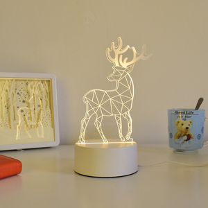 Lámpara Nocturna Eléctrica LED Contemporánea, Regalos Promocionales de San Valentín, Luces Creativas 3D Personalizadas, Ilusión LED Acrílica - Product Image 6