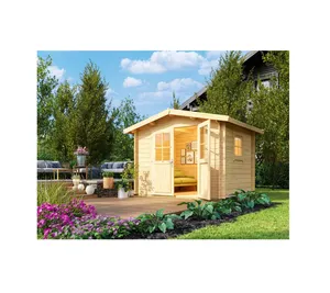 Rumah segitiga Kit biaya rendah rumah Modular rumah wadah rumah sebuah bingkai kayu Camper rumah kaca