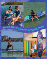 Planche de paddle gonflable tout usage 11'6"x35" avec support caméra et siège, planche de surf ISUP, vente en gros OEM SUP
