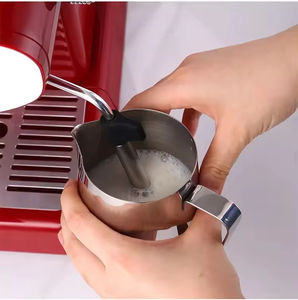 Machine <span class=keywords><strong>à</strong></span> expresso semi-automatique 1450W 15 bars avec <span class=keywords><strong>moulin</strong></span> réglable en acier inoxydable pour hôtel et usage domestique - Product Image 6