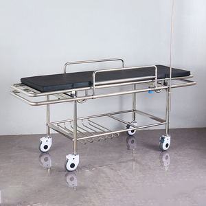 Equipo Médico MT, Camilla de Acero Inoxidable Manual Portátil para Hospital y Ambulancia - Product Image 1