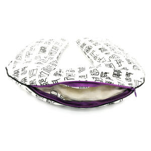 แผ่นประคบร้อนรูปตัวยู ทำจากใบโกฐจุฬาลัมพา สำหรับคอ อุ่นได้ในไมโครเวฟ ขนาดเดียว สีขาว แผ่นประคบร้อนสำหรับโปรโมชั่น บรรเทาอาการปวดกระดูกสันหลังส่วนคอและไหล่ - Product Image 4