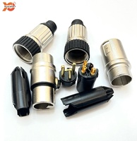 Connecteur XLR 3 broches audio, cinq couleurs, haut de gamme, pour microphone, mixeur, amplificateur de puissance, scène, KTV, accessoires pour haut-parleurs