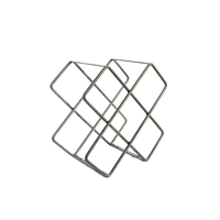 Porte-bouteilles classique en acier pour comptoir, design élégant et écologique, utilisation domestique et commerciale, présentoir à vin, rangement, 41x17.3x27.3cm SHOUXIN