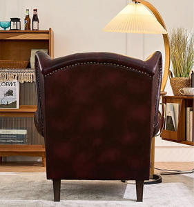 लाइट लक्जरी अमेरिकी अवकाश एकल आर्मरेस्ट सोफे कुर्सी 1 सीट प्राचीन कमरे के फर्नीचर के लिए कमरे के फर्नीचर के लिए - Product Image 2