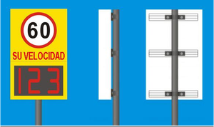 2025 năng lượng mặt trời Radar Tốc Độ dấu hiệu an toàn giao thông LED nhấp nháy cảnh báo tín hiệu ánh sáng - Product Image 4