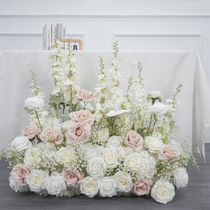 Décor floral artificiel en soie pour allée, 5D, écologique, plusieurs couleurs, pour mariages, fête des mères, décorations de Noël (vente en gros) - Product Image 1