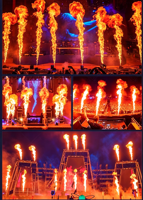 Machine à flamme haute puissance 350W, hauteur 8-10m, garantie 1 an, équipement d'effets de scène, contrôle DMX512.