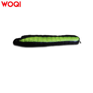 Saco de dormir Woqi Mummy para 3 estaciones, de nailon transpirable y ligero, para adultos, para senderismo y camping, color verde. - Product Image 3