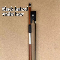 Archet de violon en fibre de carbone noire 4/4-1/8 léger pour instruments à cordes - Vente en gros