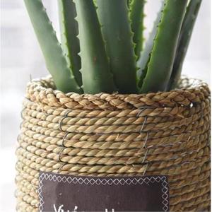 Pots de fleurs en paille de style nordique transfrontalier paniers de fleurs en rotin extra-large lierre vert tissé bambou tissé artisanat d'art vert - Product Image 5