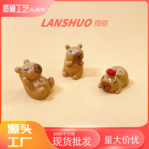 Figura Decorativa de Osito Kabibala, 5 Piezas, Resina Plástica, Imán para Refrigerador, Decoración para Auto, Regalo de Cumpleaños - Product Image 2