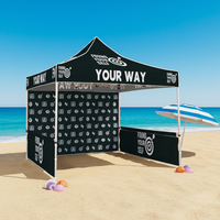 Tente pliante personnalisée en aluminium avec impression sur mesure, auvent pop-up, gazebo, abri, chapiteau pour usage extérieur