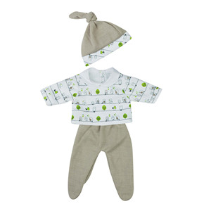 Babillin abbigliamento verde bianco 100% Set di cotone per ragazzi ragazze nuovo modello per 6 mesi autunno inverno disponibile 2 pezzi 3 pezzi 5 pezzi - Product Image 1