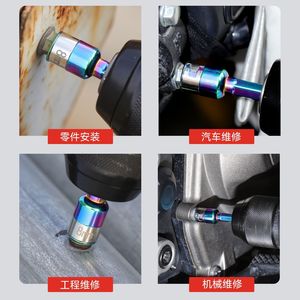 Clé à douille hexagonale Prograde 8 mm, embout de 1/4 po, chromée, qualité industrielle, outil de réparation automobile, poignée droite - Product Image 5